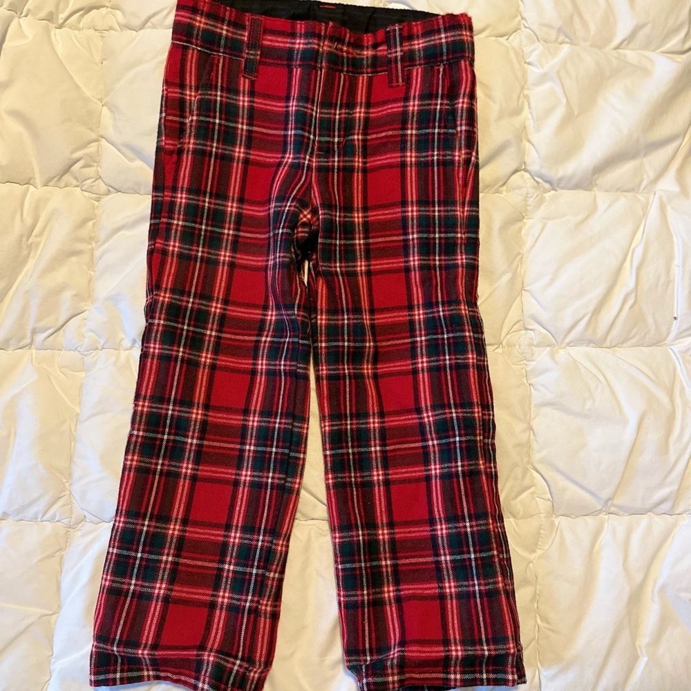 Janie and Jack Boys Tartan Plaid Pants🎄